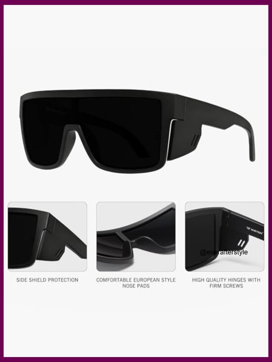 TR90 Ultralight UV400 Protective Sunglasses for Big Wide Heads